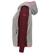 Meru Selawik - giacca in pile - donna , Grey/Dark Red