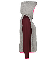Meru Selawik - giacca in pile - donna , Grey/Dark Red