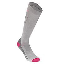 Meru Ski Pro - Skisocken, Grey/Pink
