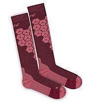 Meru Ski Touring - Skisocken, Dark Red/Pink
