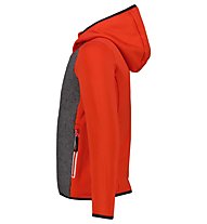 Meru Weymounth Girls Stretch Wool Fix Hood - giacca in pile - bambina, Grey/Orange