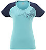 Millet Asym Summit Ts SS W - T-shirt - Damen, Light Blue/Blue