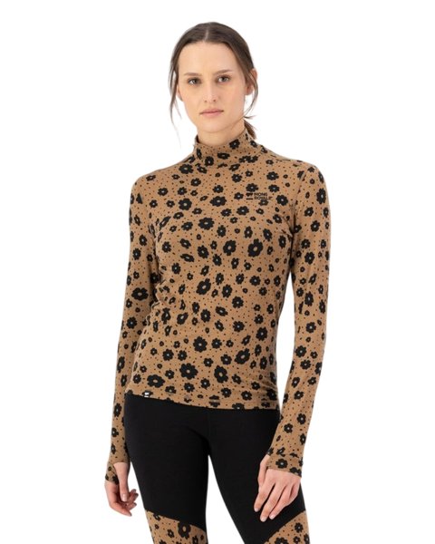 Mons Royale Cascade Merino Moch Neck - Langarm Funktionsshirt - Damen, Gr. L