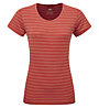 Mountain Equipment Groundup Stripe W - T-shirt - Damen, Red