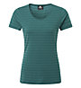 Mountain Equipment Stripe Womens Tee - T-Shirt - Damen, Green
