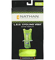 Nathan L.E.D. Cycling Vest - Set di luci, Yellow