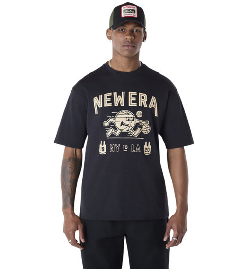 New Era Cap Graphic M: T-shirt Uomo in Cotone Traspirante