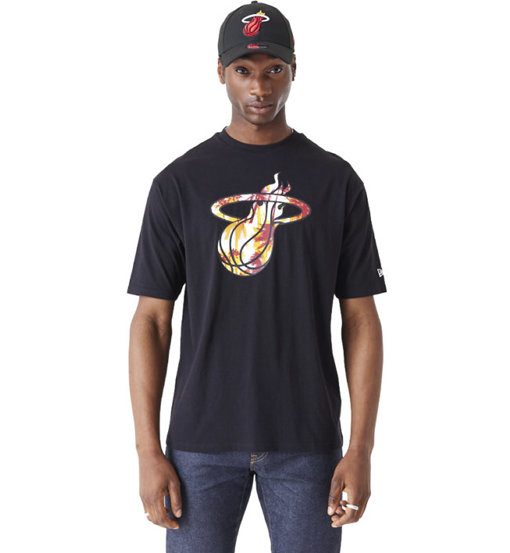 New Era Cap Miami Heat NBA Flame - T-shirt - uomo. Taglia M