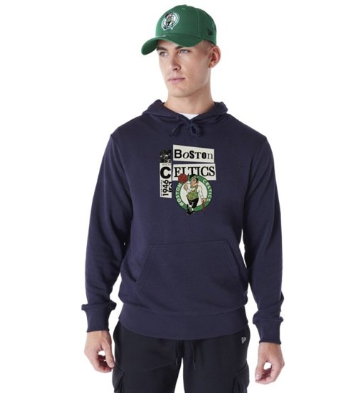 New Era Cap Newspaper Graphic M - felpa con cappuccio - uomo