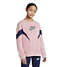 Nike Air Big Kids' Crew - Pullover Fitness - Mädchen, Rose/Blue