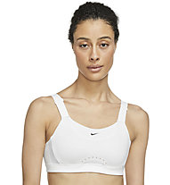 Nike Alpha Dri-FIT W High-Sup - Sport BHs Starker Halt - Damen, White