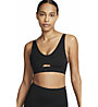 Nike Dri-FIT Indy Cutout - reggiseno sportivo medio sostegno - donna, Black
