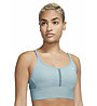 Nike Dri-FIT Indy W Light Support - reggiseno sportivo supporto leggero - donna, Light Blue