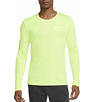 Nike Dri-FIT Miler Running - Lauflangarmshirt - Herren, Green