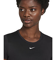 Nike Dri-FIT One W Slim Fit S - T-shirt Fitness - Damen, Black