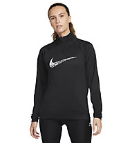 Nike Dri-FIT Swoosh Run - Runningpullover - Damen, Black