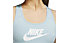Nike Dri-FIT Swoosh W Medium Support - Sport-BH Mittlerer Halt - Damen , Light Blue