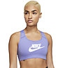Nike Dri Fit Swoosh W Medium - reggiseno sportivo medio sostegno - donna, Purple