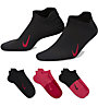Nike Everyday Plus Lightweight W - Kurze Socken -Damen, Black/Red/Pink