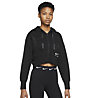 Nike Fleece Full Zip Ho - felpa con cappuccio - donna, Black