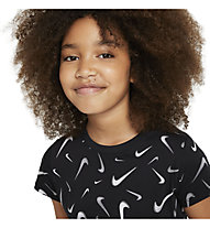 Nike NSW Big Kids' (Girls') Cropped - T-Shirt - Mädchen, Black/White
