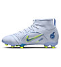 Nike Jr. Mercurial Superfly 8 Academy FG/MG - scarpe da calcio multiterreno - bambino, Grey/Blue