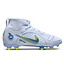 Nike Jr. Mercurial Superfly 8 Academy FG/MG - scarpe da calcio multiterreno - bambino, Grey/Blue