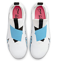 Nike Jr Zoom Mercurial Vapor 15 Academy MG - scarpe da calcio multisuperfici - bambino, White/Blue