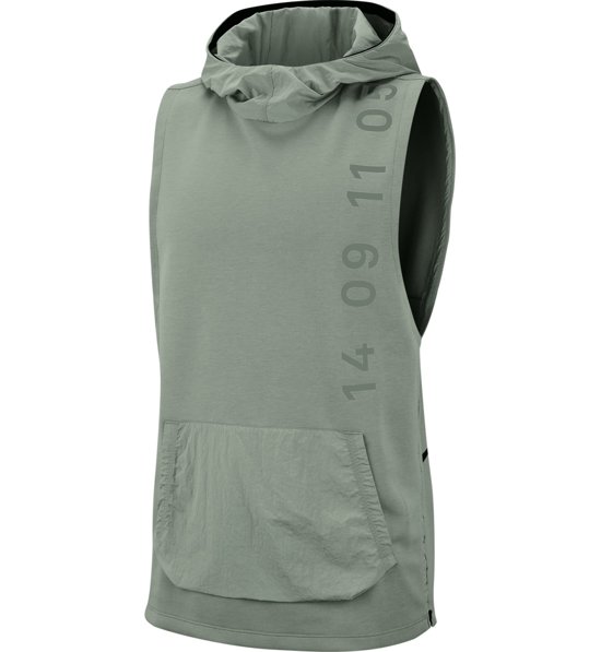 nike men's dry hooded sleeveless training hoodie 2.0