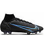Nike  Mercurial Superfly 8 Elite FG - Fußballschuhe - Herren, Black/Light Blue