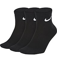 Nike Training Ankle (3 Pairs) - calzini corti, Black/White