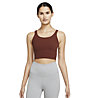 Nike Nike Yoga Luxe W Infinalon Cr - top fitness - donna, Dark Red