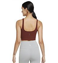Nike Nike Yoga Luxe W Infinalon Cr - top fitness - donna, Dark Red