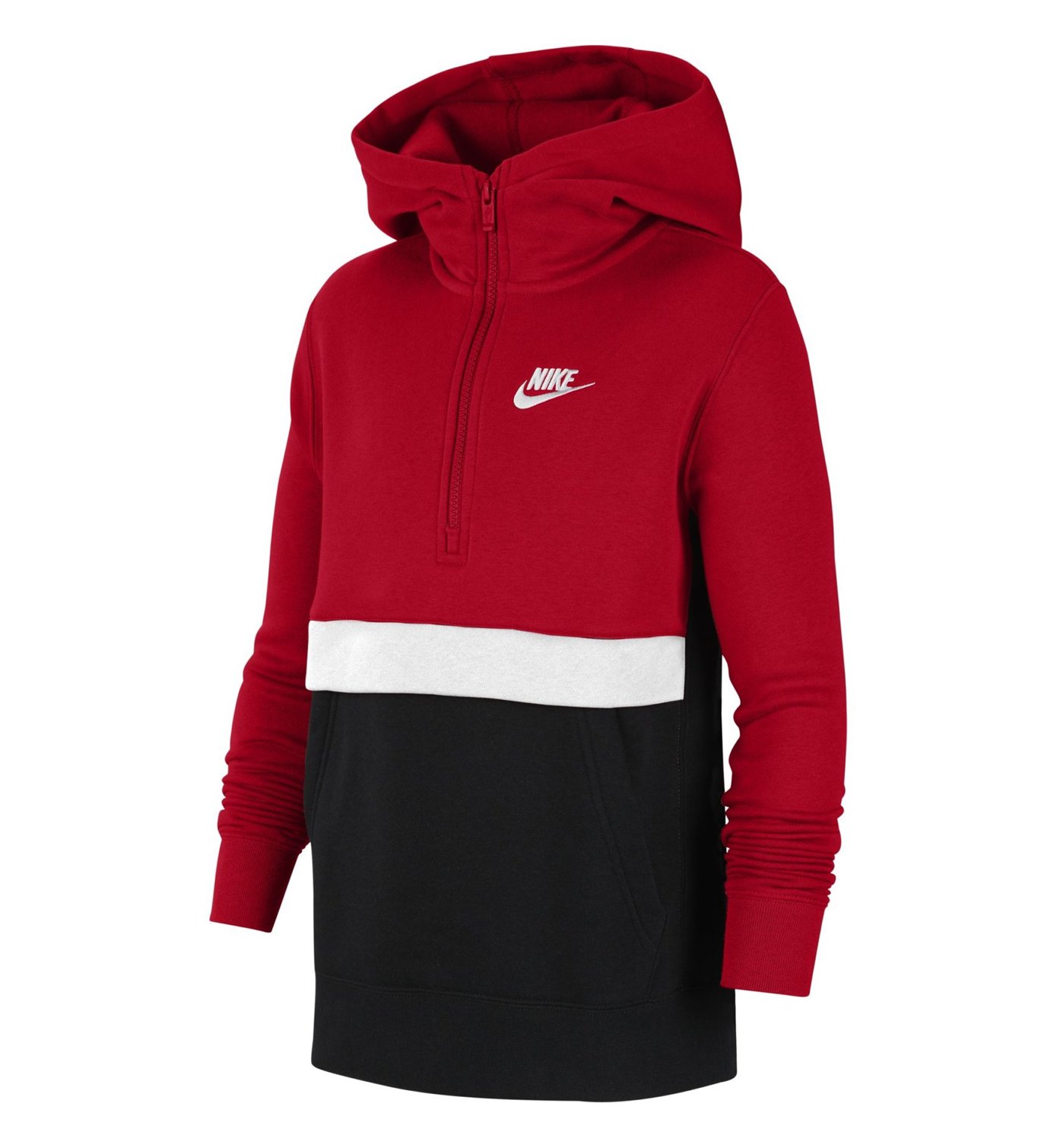 Nike NSW Club Big Kids' (Boys') 1/2-Zip Hoodie - Kapuzenpullover - Kinder | Sportler.com