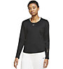 Nike One W Tech Fleece Long - Langarmshirts - Damen, Black