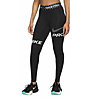 Nike Pro Dri-FIT W Mid-Rise L - pantaloni fitness - donna, Black