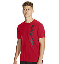 Nike Pro Men's Short-Sleeve Top - T-Shirt - Herren, Red/Black