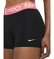 Nike Pro W 3" - pantaloni fitness corti - donna, Black