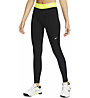 Nike Pro W Mid Rise - pantaloni fitness - donna, Black
