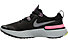 Nike React Miler Running - scarpe running neutre - donna, Black/Silver/Violet