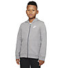 Nike Sportswear Club - felpa con cappuccio - ragazzo, Grey/White