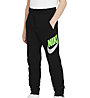 Nike  Sportswear Club Fleece Big Kids’ - pantaloni lunghi - ragazzo, Black/Green/Grey