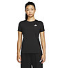 Nike Sportswear W Club - T-shirt fitness- donna, Black