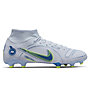 Nike Superfly 8 Academy FG/MG - scarpe da calcio multiterreno, Grey/Blue