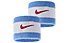 Nike Swoosh Wristbands - Armbänder, White/Light Blue
