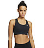 Nike Swoosh - reggiseno sportivo a supporto medio - donna, Black/White