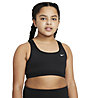 Nike Swoosh Big Kids' Sports Bra - reggiseno sportivo - bambina , Black