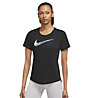 Nike Swoosh Run - maglia running - donna, Black