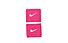 Nike Swoosh Wristbands - Armbänder, Pink/White
