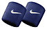 Nike Swoosh Wristbands - Armbänder, Dark Blue/White